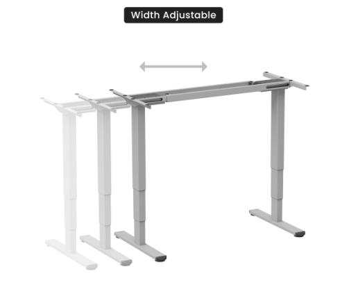 Adjustable Height Table Frame Up Up Bjorn II, Gray