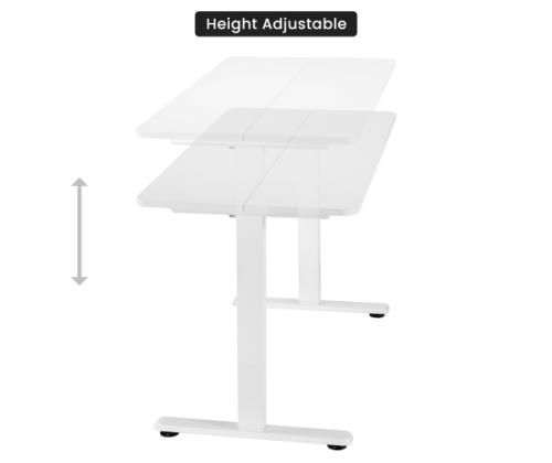 Adjustable Height Table Up Up Frigg White