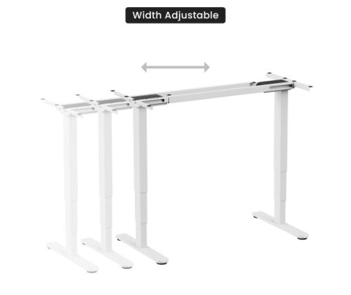 Adjustable Height Table Frame Up Up Bjorn II, White