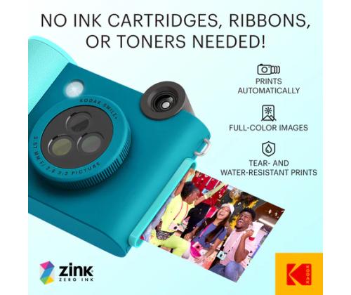 Kodak SMILE+ Instant Print Camera, 2x3'', Blue