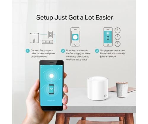 TP-Link DECO X20(3-pack) AX1800 Whole Home Mesh Wi-Fi 6 System