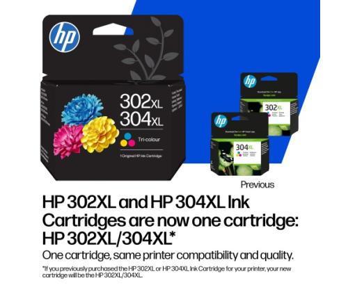 HP 302/304 (B7RT7AE) Ink Cartridge, Black