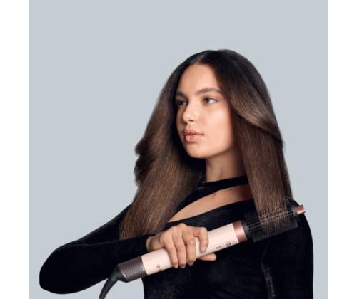 Dyson HS09 Airwrap Co-anda2x Straight+Wavy Hair Multi-Styler, Ceramic Pink/Rose Gold
