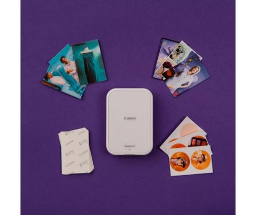 Canon Zoemini 2 Portable Photo Printer Colour ZINK 2x 3'', Bluetooth, White