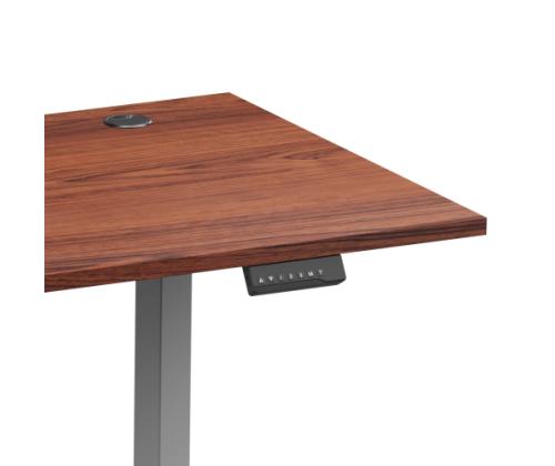 Adjustable Height Table Up Up Bjorn II Gray, Table top M Dark Walnut