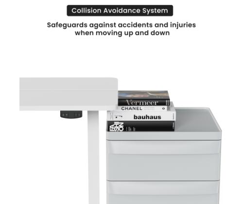 Adjustable Height Table Up Up Frigg White