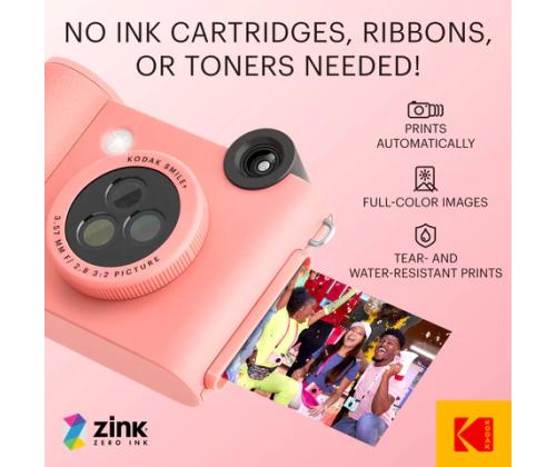 Kodak SMILE+ Instant Print Camera, 2x3'', Pink (SPEC)