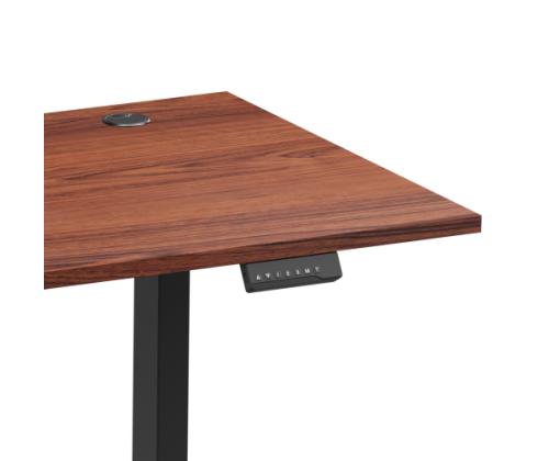Adjustable Height Table Up Up Bjorn II Black, Table top L Dark Walnut