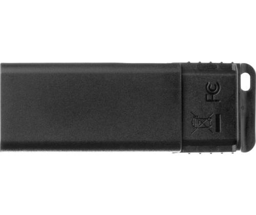Verbatim 98698 Slider USB Flash Drive 64GB, USB-A 2.0, Black