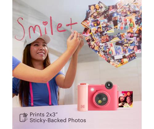 Kodak SMILE+ Instant Print Camera, 2x3'', Fuchsia