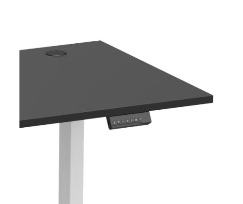 Adjustable Height Table Up Up Bjorn II White, Table top M Black