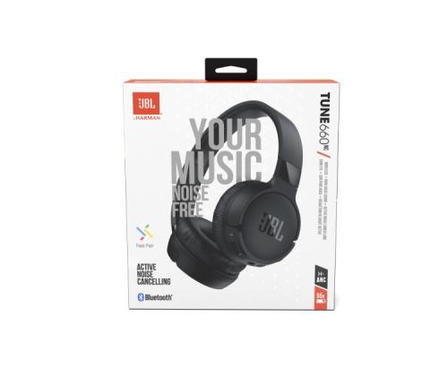 JBL Tune 660NC Wireless Headphones, Bluetooth, 3.5mm jack, Black