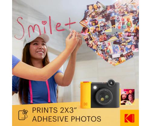 Kodak SMILE+ Instant Print Camera, 2x3'', Black