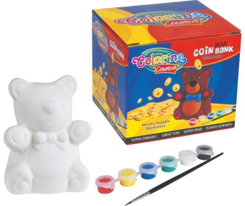 Colorino Creative Bear coin bank