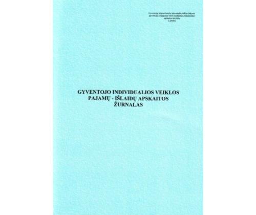 Gyventojų individualios veiklos pajamų-išlaidų apskaitos žurnalas, A4 (24)  0720-064