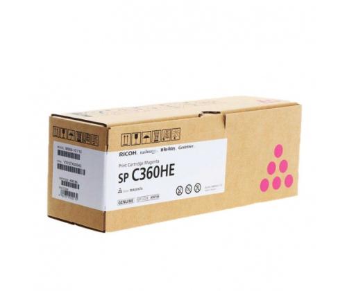 Ricoh SP C360HE (408186) Toner Cartridge, Magenta