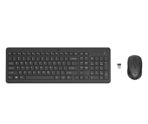 HP 330 Combo Wireless Keyboard + Mouse RF Wireless, US Int, Black