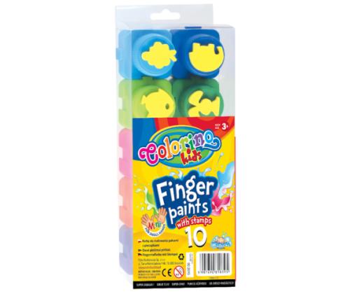 Colorino Kids Finger paints 10 colours