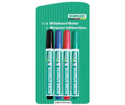 STANGER whiteboard MARKER BM240 1-3 mm, set 4-er 002510