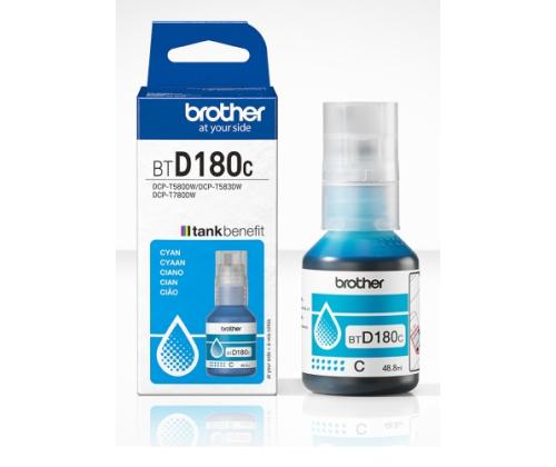 Brother BTD180C Ink Refill Bottle, Cyan