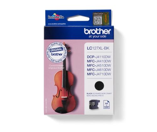 Brother LC127XL (LC127XLBK) Ink Cartridge, Black