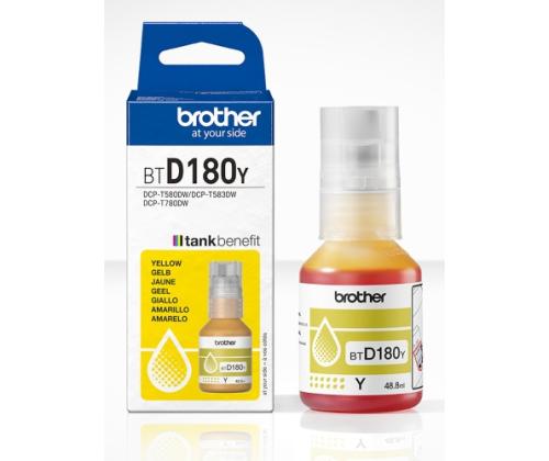 Brother BTD180Y Ink Refill Bottle, Yellow