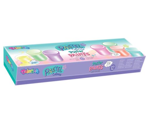 Colorino Pastel Poster paints 20 ml 12 colours