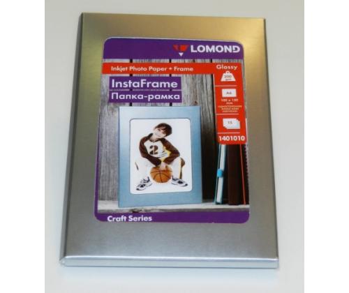 Lomond Photo Inkjet Paper Glossy 200 g/m2 10x15, 15 sheets + InstaFrame Silver Window