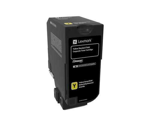 Lexmark 74C2SY0 Toner Cartridge, Yellow