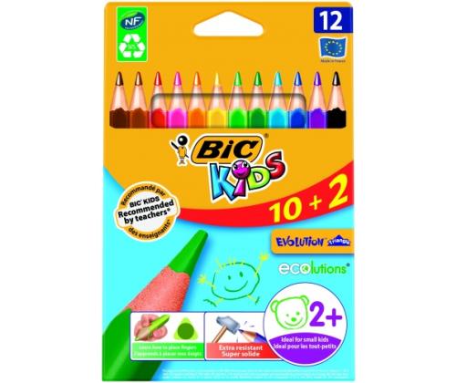 BIC Colored pencils EVOLUTION TRIANGLE 12 colours 8871462