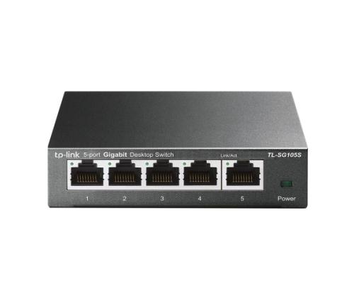 TP-Link TL-SG105S 5-Port 10/100/1000Mbps Desktop Switch