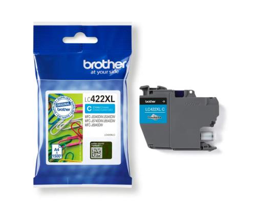 Brother LC422XL (LC422XLC) Ink Cartridge, Cyan
