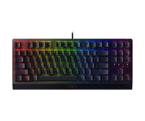 Razer Blackwidow V3 Tenkeyless Wired Gaming keyboard, RGB LED, USB, US, Green Switch, Black