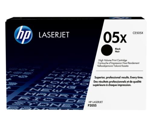 HP 05X (CE505X) Toner Cartridge, Black