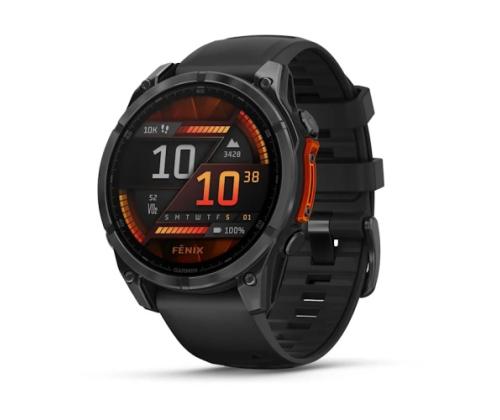 Garmin Fenix 8 Smart Watch 47 mm AMOLED Slate Gray with Black Silicone Band