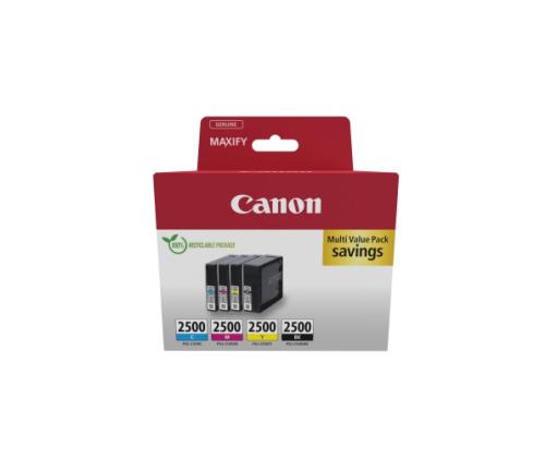 Canon PGI-2500 (9290B006) Ink Cartridge Multipack, C/M/Y/BK