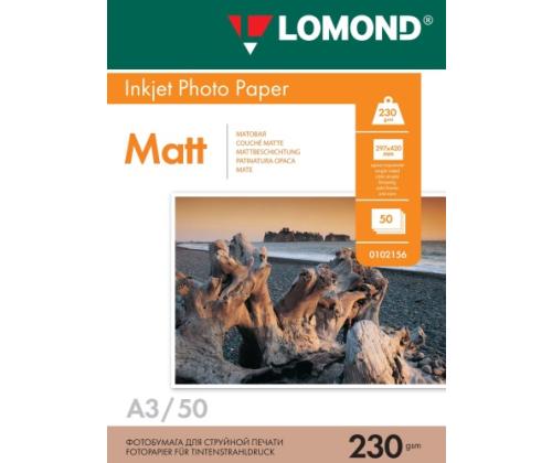 Lomond Photo Inkjet Paper Matte 230 g/m2 A3, 50 sheets