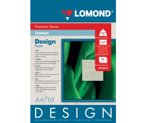 Lomond Fine Art Paper Design Premium Linen Glossy 230 g/m2 A4, 10 sheets