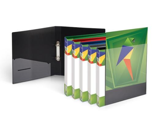 Binder Forpus, A4 / 30 mm, 2 rings, Ø 16 mm, plastic, blue