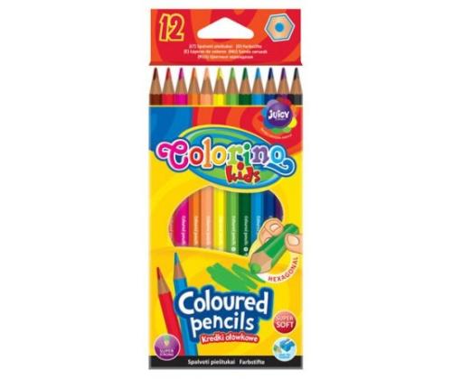 Colorino Kids Hexagonal coloured pencils 12 colours