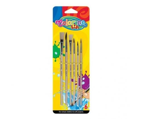 Colorino Kids Paint brushes 6 pcs blister