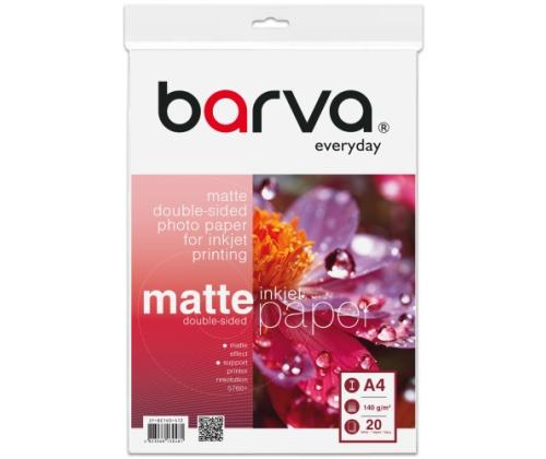 Fotopopierius Barva (IP-BE140-412) Everyday Dvipusis Matinis 140 g/m², A4, 20 lapų