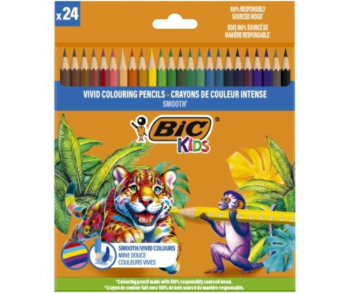 BIC Colored pencils Kids Smooth 24 colours set