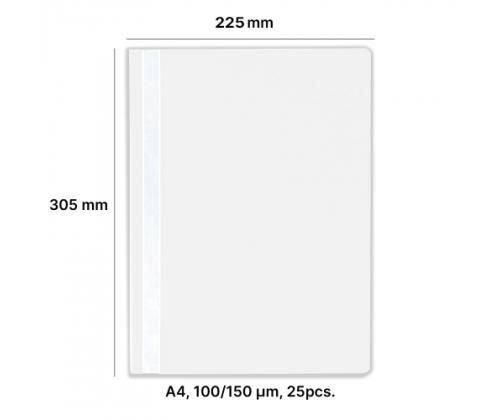 AD Class Report file 100/150 White, 25pcs./pack.