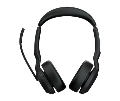 Jabra Evolve2 55 UC Stereo Link380a Wireless Headset, Bluetooth, USB-A, Black