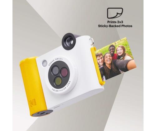 Kodak SMILE+ Instant Print Camera, 2x3'', White