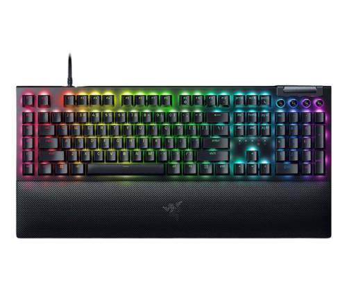 Razer BlackWidow V4 Wired Gaming Keyboard USB, Green Switch Tactile and Clicky, US, Black