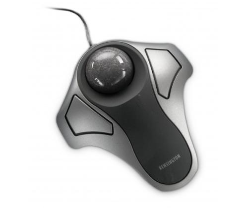 Kensington Orbit Optical Trackball Wired Mouse with trackball, Silver