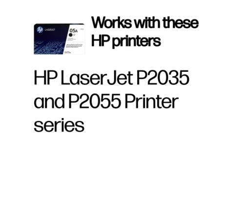 HP 05A (CE505A) Toner Cartridge, Black