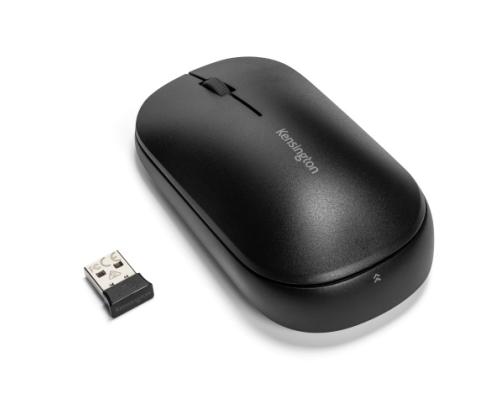 Kensington SureTrack Dual Wireless Mouse, RF Wireless + Bluetooth, 2400 DPI, Black